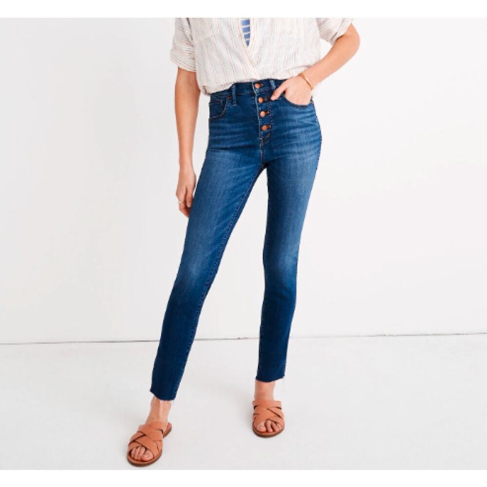 Madewell 10" High Rise Skinny Crop Jeans Size 26